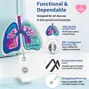 Nuevo portaescarapela retráctil con temática de órgano, colgante de escarapela médica de dibujos animados, acrílico brillante, exquisito y duradero