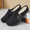 Medias Pantuflas Cerradas Estilo Birkenstock para Mujer, Nuevo Modelo 2026, Zapatos Versátiles de Ponerse para Primavera y Otoño, Zapatos de Plataforma Planos