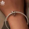 Aifule original cuentas rosas en forma de corazón plata esterlina s925 en forma de corazón cuentas sueltas simples cuentas para hacer joyas diy accesorios