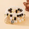 Pulsera de Cuentas Moda Bohemia de Venta Caliente Transfronteriza Colgante Árbol de la Vida Conjunto de Pulseras en Capas de Perla Artificial Venta al por Mayor