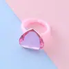 Aretes de Perla de Amor para Niñas Anillo de Corazón de Melocotón con Diamante Joyería de Mano de Moda Pendientes Adornos de Princesa Venta al por Mayor