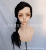 Peruca Cosplay Feiticeira Malvada WICKED Trança Preta Cabelo Longo Micro Cacheado Peruca cos Peruca