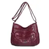 Bolso Nuevo Transfronterizo para Mujer de Cuero Suave Gran Capacidad Cruzado Bolso de Madre Multibolsillos Práctico Bolso de Hombro para Mujer