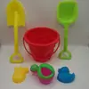 Cubo de Playa Cubo Pequeño para Niños Cubo de Peces Cubo para Castillos de Arena Cubo de Plástico para Poke Jugar con Agua Jugar en la Nieve Jugar en la Arena Herramienta para Cavar Arena Cubo de Plástico