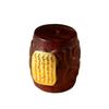 Cuentas de barril con patrón de corte recto de sándalo rojo incrustadas con cinco piezas de cuentas de barril de parche de oro de sutra, cuentas de Buda Wen play, cuentas sueltas de sándalo, accesorios, cuentas espaciadoras