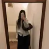 ¡Oun de nicho coreano! Cárdigan de Punto Bordado Floral 3D Retro Francés Reductor de Edad Otoño/Invierno 2026 de un Solo Botón