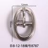 Diâmetro interno 8mm fivela japonesa barril oval banhado a ouro sapato flor sapato fivela buraco sapatos decorativos girassol sapato fivela atacado