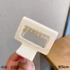 Grampo de Tubarão Grande de Acrílico de Alta Qualidade Acessório de Cabelo para Trás da Cabeça Presilha de Cabelo Cor Café Pegador Fosco Elegante