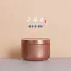 Contenedor de té sellado cuadrado mini portátil para viaje, caja de lata, caja de embalaje universal, contenedor vacío metálico personalizado