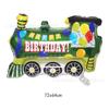 Nuevo globo de película de aluminio de tren de coche de vehículo grande para fiesta de cumpleaños infantil, globo de papel de aluminio al por mayor