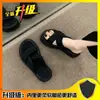 Link ExclusivoBotas de Cano Curto de Temperamento para o Verão Femininas Sola Grossa Aumento de Altura Pessoas Baixas Rebite Salto Alto Casual Plano