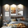 Luz Noturna LED Luz de Exibição de Arte Luz de Pintura Magnética Controle Remoto Sem Fio Decoração de Parede para Casa Pequena Lâmpada de Parede
