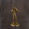 Brinquedo de Estatueta Modelo Guerreiro com Armadura de Cobre Estilo Antigo, Peças de Jogo de Tabuleiro de Cobre Branco, Jogo de Batalha Militar, Presente de Aniversário para Homens, Atacado