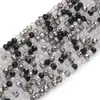 Contas de Vidro Facetadas de 3mm com Revestimento Multicor Cores Misturadas Contas Planas Acessórios para Pulseira Colar DIY Acessórios de Contas Soltas DIY