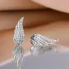 Brincos de Moda para Mulheres de Celebridade da Internet em Transmissão Ao Vivo, Asas de Anjo Fofas Voando Juntas, Brincos da Moda para Mulheres, Atacado