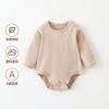 Ropa Interior de Bebé Tipo Primavera y Otoño una Bolsa Ropa de Pedos para Hombres y Mujeres Monos de Bebé para Salir Mono de Triángulo Rayado