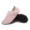 Pantuflas de algodón con forro polar para otoño e invierno para hombres, mujeres y niños, zapatos sin cordones con suelas suaves antideslizantes, para el hogar en interiores y para fitness en interiores