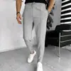 Calça Casual Esportiva Masculina Amazon 2026 Novo Estilo Verão Cor Sólida Waffle Cordão
