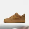 Zapatos de hombre color trigo AF1 Air Force One Putian puros originales, tenis blancos puros para mujer, zapatillas deportivas clásicas para pareja