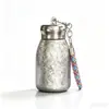 Taza Térmica Pequeña Gordita de Titanio Puro Alta Apariencia Portátil Mini Bolsillo Doble Capa Interior y Exterior Titanio Puro Pequeña Capacidad Taza de Agua