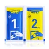 Punto de Venta al por Mayor Bolsa de Herramientas de Película Neutra Inglesa Multitamaño Azul y Amarillo Bolsa para Alcohol Seco y Húmedo