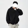 Sudadera con capucha y tapeta angulada para hombre, adecuada para primavera y otoño, estilo American high street, chaqueta cárdigan para pareja, prenda exterior casual resistente de corte holgado