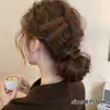 Pinza para el Cabello de Lana con Estampado de Leopardo para Otoño e Invierno para Mujer, Elegante Pinza para Flequillo Lateral, Pinza BB de Gama Alta para Pelos Sueltos, Pasador de Moda Estilo Retro