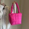 Bolsa de gran capacidad, moda simple, color sólido, para madre e hijo, 2023, popular este año, estilo coreano, otoño e invierno, bandolera, para debajo del brazo, tote
