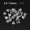 Tapones para los oídos, Tapones de silicona para los oídos, Tapones de plástico transparente de silicona y cuero para los oídos, Tapones traseros para aretes para evitar que las hebillas de los oídos se caigan, Tapones de goma
