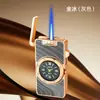Encendedor Creativo de Reloj de Cuarzo, Encendedor Funcional Recargable de Llama Azul Directa, Encendedor de Cigarrillos, Encendedor a Prueba de Viento para Exteriores