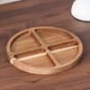Bandeja de Madera de Acacia, Plato de Cena de Alta Gama, Plato para Bistec, Bandeja para Té, Bandeja para Frutas, Bandeja para Postres, Bandeja para Pastel, Bandeja para Bocadillos