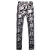 Túnica Dragón Dorado Tuhao Amazon AliExpress Explosiones Transfronterizas Pantalones Casuales con Patrón de Piel Paredes de Ajuste para Pantalones