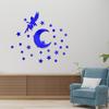 JM624 Fada Estrela Decoração de Parede em Acrílico Espelho Adesivos de Parede Adesivos Decorativos Autoadesivos para Quarto e Sala de Estar