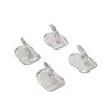 Mini ganchos sin rastro para uso doméstico, ganchos adhesivos de alta resistencia, ganchos de cocina sin taladro, ganchos transparentes para detrás de las puertas