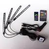 Luz de Atmosfera Musical para Pés de Carro Cghao 36 LEDs SMD Controlada por Voz Oito Cores Controle por App Um para Quatro 5050