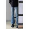 Jeans Feminino Cintura Alta Perna Larga Modelador Tendência Versátil Lançamento Novo Tamanho Grande Slim Fit Cobre o Quadril Calça Skinny Modeladora Stretch