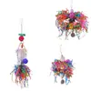 3 Peças Brinquedos para Pássaros Suprimentos para Mastigar Papagaio Ferramentas Bola de Rattan Madeira de Grama Combinação Transfronteiriça Conjunto de Brinquedos para Papagaio