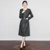2513412-Nanyou Lujo Accesible Alta Calidad Elegante Francés Pequeño Aroma Ropa de Trabajo Vestido Sencillo Otoño e Invierno Nuevo Estilo