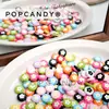 Lindos Accesorios de Florcitas, Cuentas Sueltas, Versátiles Cuentas Redondas Florales, Joyería con Agujero Recto, Dijes para Bolsas de Cuentas Hechos a Mano para DIY