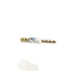 Pinza para el Cabello de Cadena de Perlas de Moda de Gama Alta con Corazón de Pedrería, Pinza Lateral Versátil y Elegante, Accesorio para el Flequillo