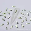 Explosiones de Arte para Uñas Verde Fresco Diamante Hada Joyería Plana Forma Especial Diamante Verde Platycodon grandiflorum Red Net Diamante Rojo Super Flash Diamante