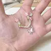 Novo Colar Estilo Chinês Xiangyun Calcedônia Imitação Fechadura Simples Ruyi Ping An Fechadura Corda Trançada Corrente para Suéter de Nicho Acessórios para Roupas