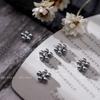 Joyería para Uñas Serie de Aleación Flor de Cinco Pétalos de Perla Accesorios para Uñas ins Rojo de Internet Joyería de Diamantes Nuevo Estilo