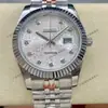 Reloj Mecánico Automático Multifuncional para Hombre Serie Laojia Datejust Esfera de Computadora Bisel Todo Acero Incrustado de Diamantes 3 Manecillas