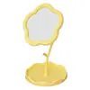 Espejo Portátil con Flor Espejo de Escritorio Espejo de Tocador Dormitorio de Estudiante Espejo de Maquillaje de Girasol de Alto Valor