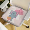 Cojín Refrigerante de Asiento para Verano, Cojín de Silla de Seda Hielo, Cojín de Asiento Transpirable, Cojín de Dibujos Animados para Coche y Oficina, Cojín de Asiento para Estar Sentado Mucho Tiempo