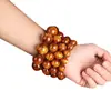 Pulsera de Círculo Único de Sauce Marino Dorado para Hombre, Coral Negro, Rosario de 108 Cuentas, Pulsera Multicírculo para Niñas con Cuentas Budistas y Juguetes