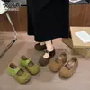 Zapatos Birkenstock originales de cuero grueso con plataforma para aumentar la altura para mujer, nuevos mocasines Mary Jane de otoño 2026 con suelas suaves
