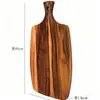 Tábua de corte de madeira, espessada para uso doméstico, tábua de corte de madeira maciça, utensílios de cozinha, atacado de fábrica