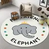 Alfombra Redonda de Dibujos Animados, Tapete Antideslizante para Mesa de Café de Sofá en Sala de Estar, Alfombrilla de Secado Rápido para Silla de Oficina de Estudio en Casa, Manta de Mesita de Noche en Dormitorio